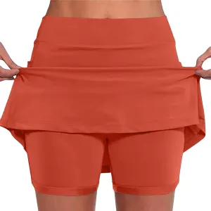 Womens Skorts with Pockets Plus Size Athletic Skorts for Women High Waist Summer Shorts Casual, Small