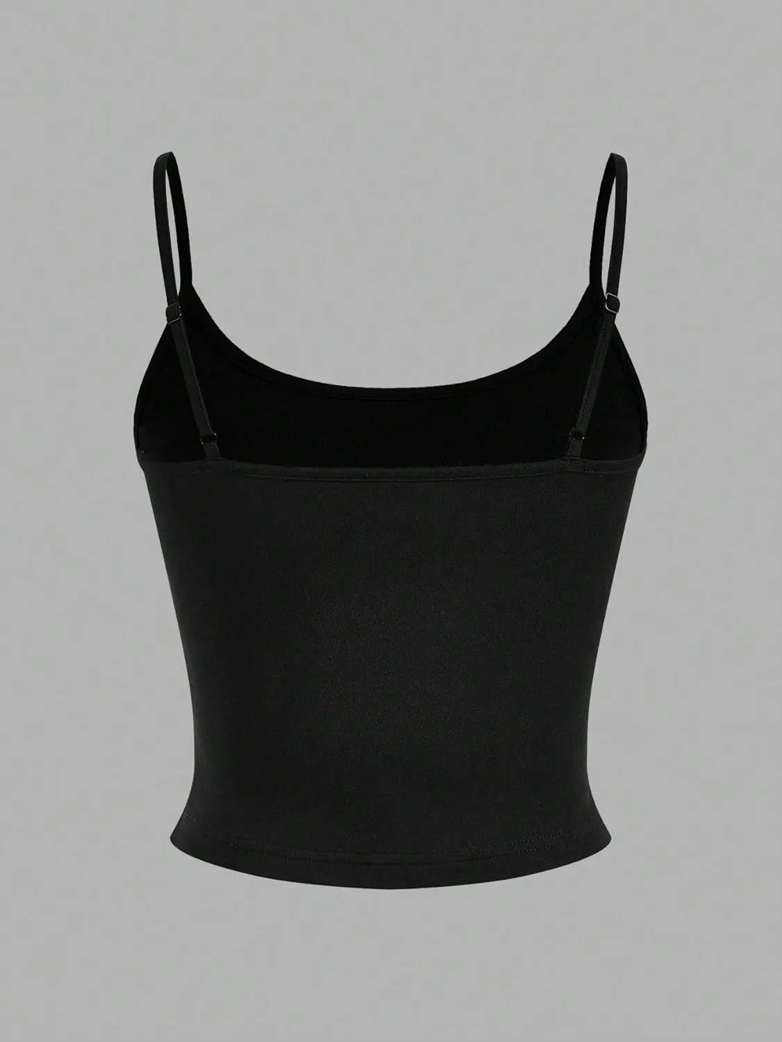 Womens Sleeveless Camisole Tank Tops Blouse Plain Spaghetti Strap Casual Cropped Cami Top