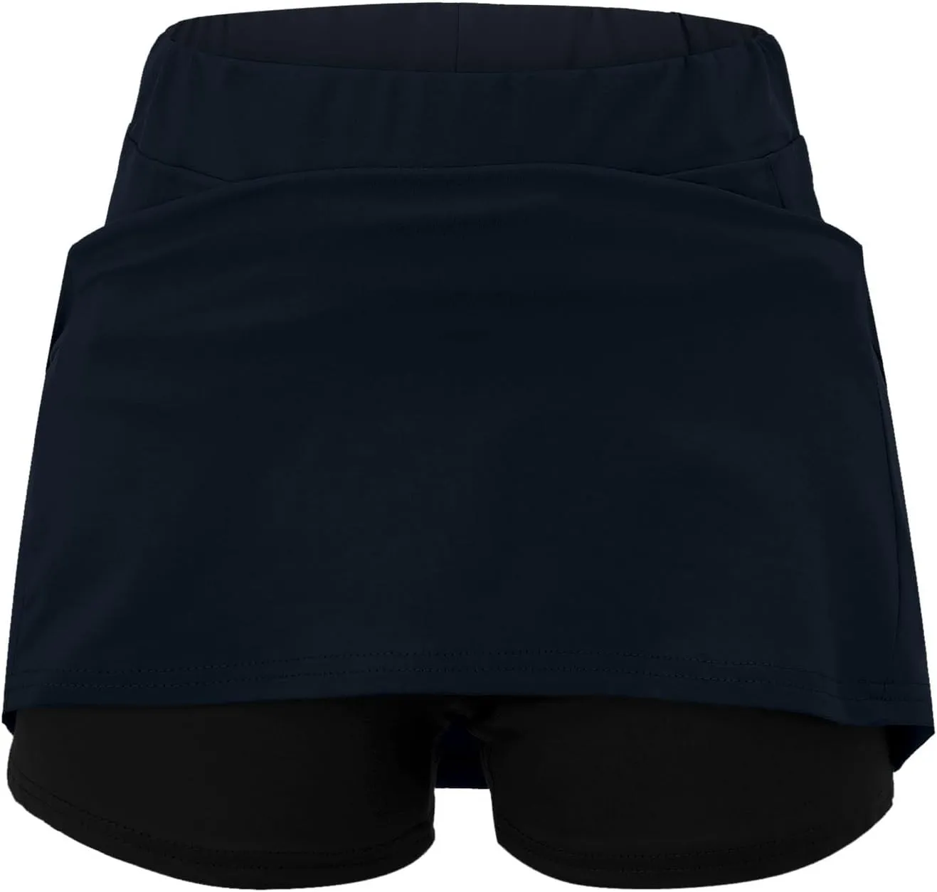 Women's Striped Patchwork Skorts 2 in 1 Stretch Outdoor Athletic Skirt Shorts Lightweight Soft Comfy-Fit Tennis Short