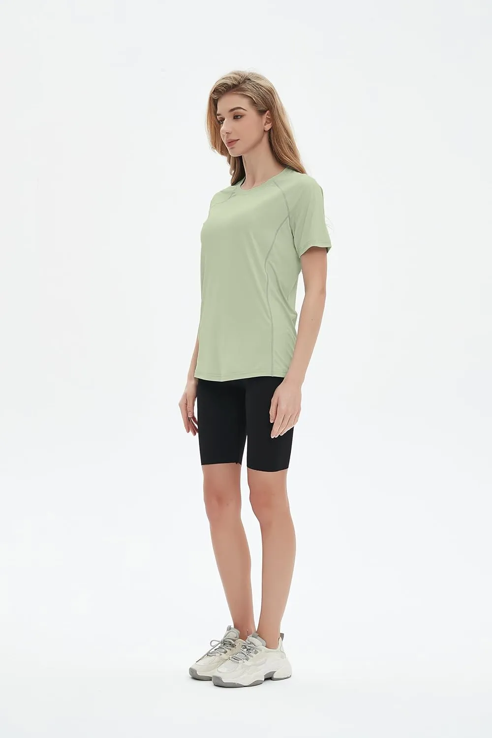 Women's Swim Shirt Short Sleeve UPF 50  UV Protection Quick Dry Athletic Yoga Workout Shirts Running Gym Tee Top