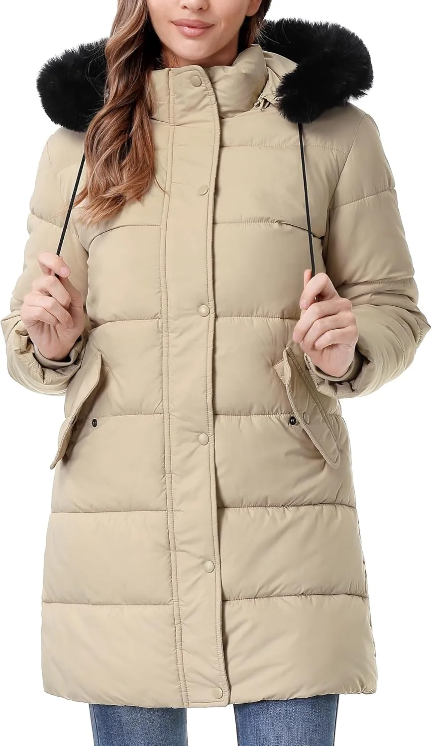 Women's Warm Winter Coat Waterproof Long Puffer Jacket Thickened Down Jacket