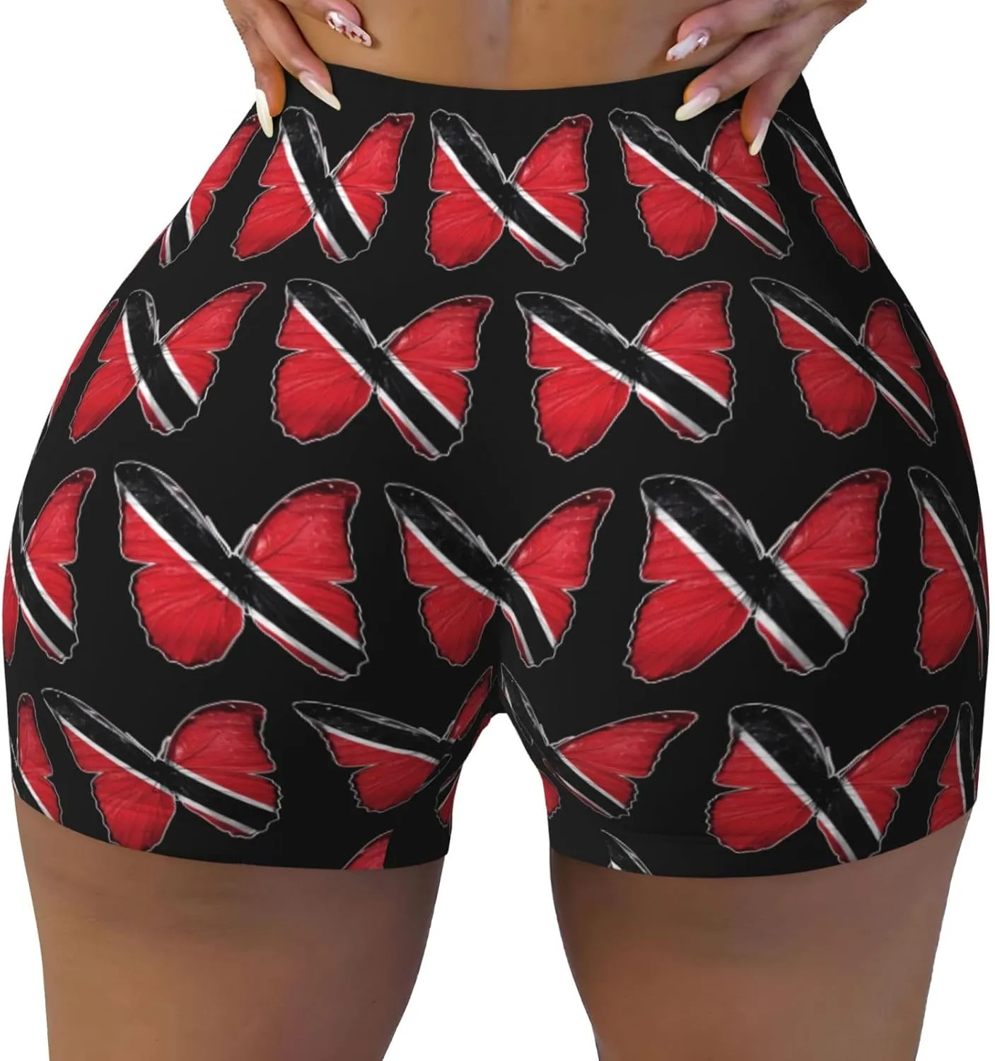 Women's Workout Shorts Casual Athletic Shorts Biker Sport Short Pants Seamless Scrunch Pant Elastic Waist Hot Pants