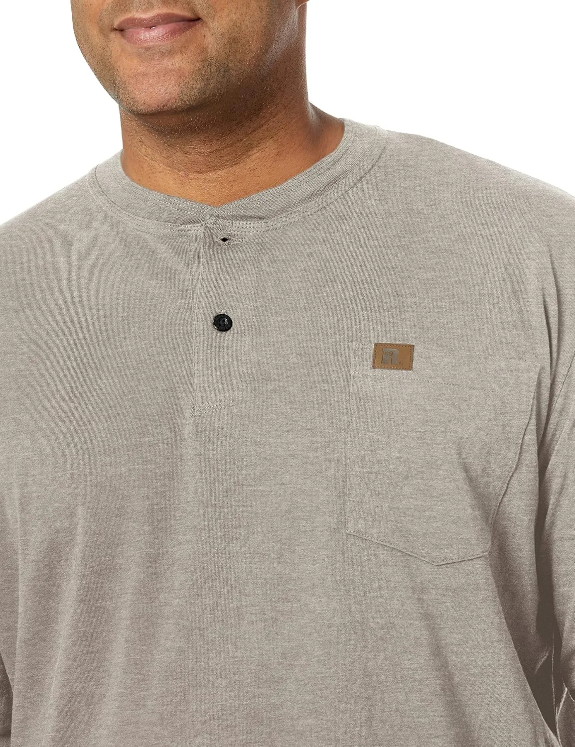 Wrangler Men's Long Sleeve Solid Henley Shirt