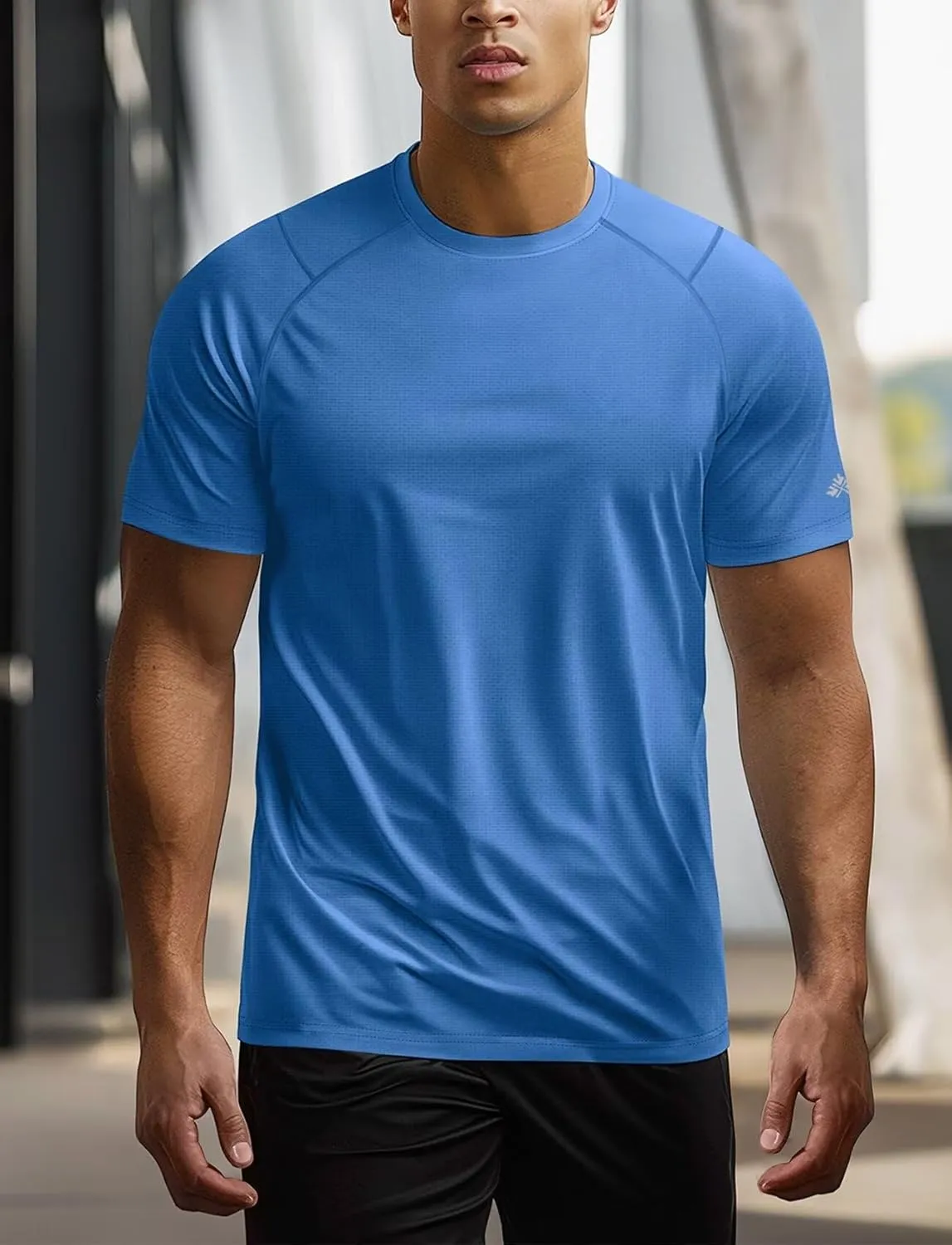 Zengjo Mens Athletic Shirts Short Sleeve Quick Dry Gym Workout Running Exercise T-Shirt Moisture Wikcing Sports Tee Top